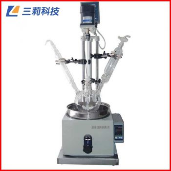 SF-1L單層玻璃反應(yīng)釜 底板式1升單層玻璃反應(yīng)釜