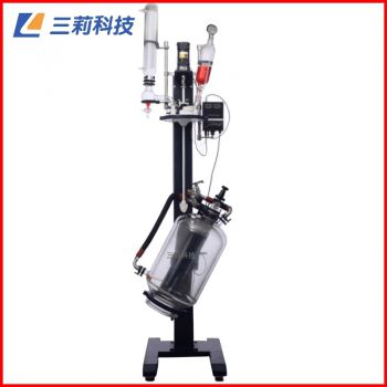 升降調速玻璃反應釜 SJS212-20L自動升降反應器 一體反應釜