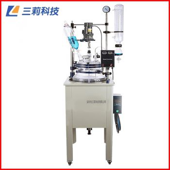 F-100L單層玻璃反應(yīng)釜100升中試型筒型單層玻璃反應(yīng)釜