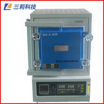 SA2-6-12TP箱式氣氛爐  批發(fā)6kw 1200℃快速升降溫抽真空電阻爐