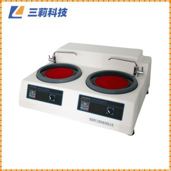 兩人同時操作 SNMP-2CE金相試樣雙盤磨拋機-報價,參數,性能,圖片