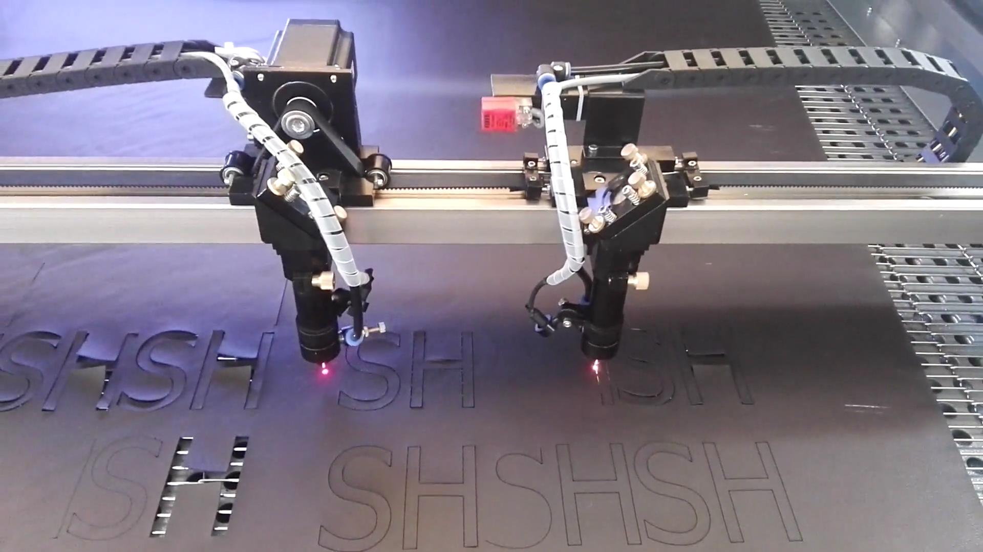 SH-G1815 激光下料機皮革切割視頻